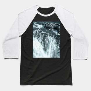 Waterfall in iceland Baseball T-Shirt